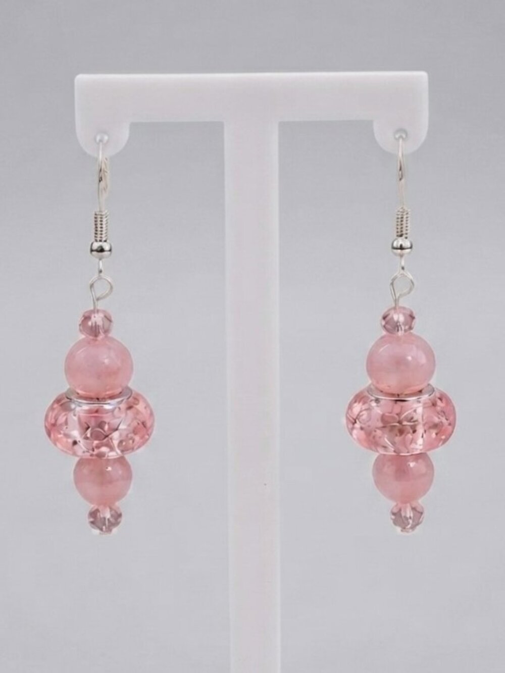 Rose Quartz Dangle Earrings
